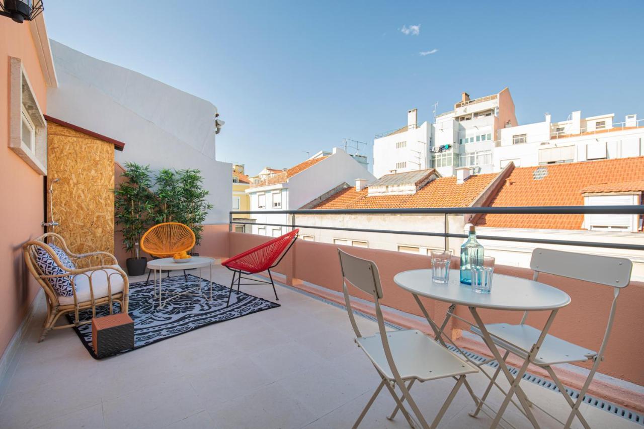 Lovelystay - Sunny 1Bdr Apartment W/Terrace Lisboa Exteriér fotografie
